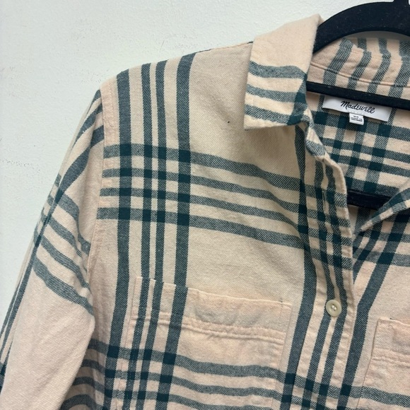MADEWELL Oversized Ex-Boyfriend Swing Shirt in Windowpane - Picture 3 of 11